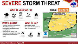 Severe Thunderstorm Watch Issued Until 1:00 AM